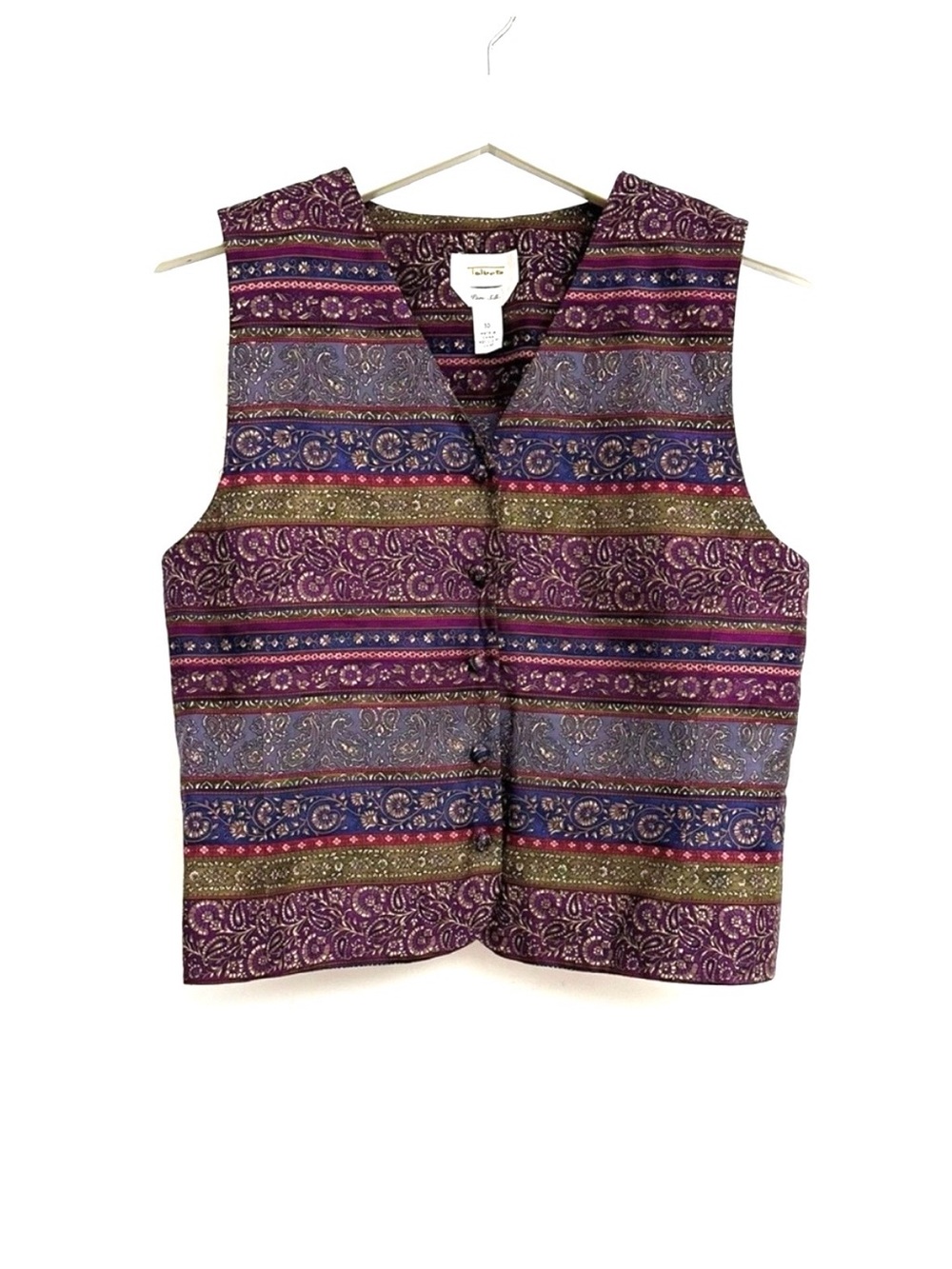 Talbots SILK Vest VTG